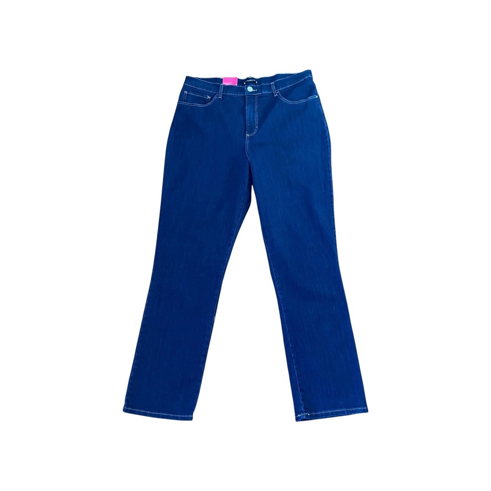 Lee Classic Fit Look Fast Slimmer Dark Wash Blue‎ Denim Jeans Women's Size 16